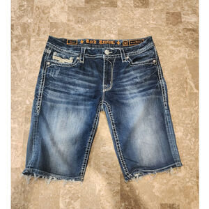 Womens Rock Revival Abree Easy Bermuda Shorts 32x12.5